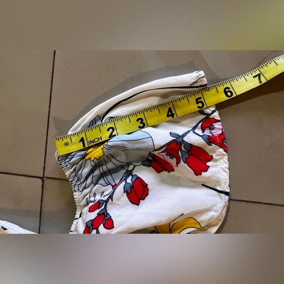 Gap Kids Floral Botanical Cold Shoulder Swing white floral Dress Size L - Picture 7 of 16